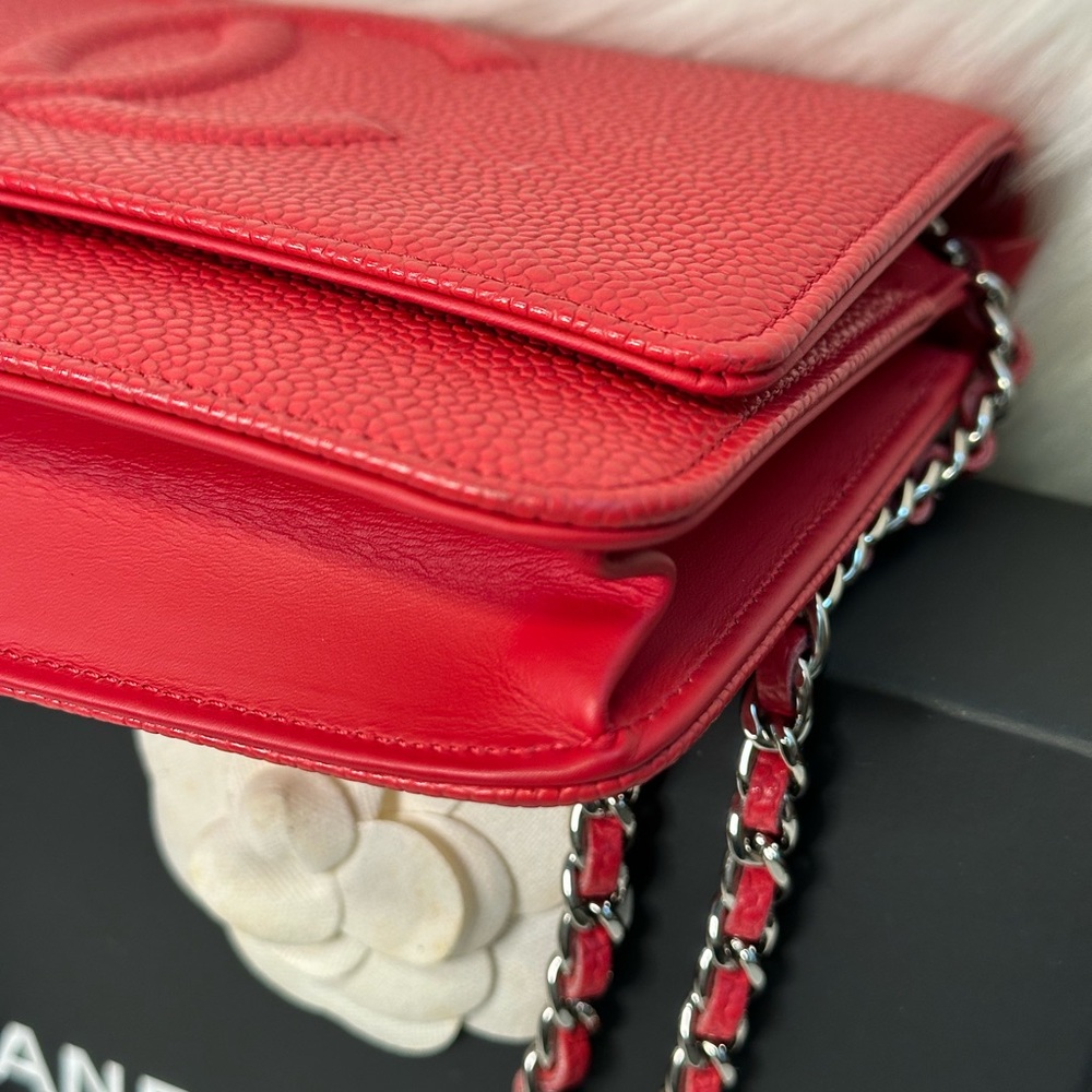 Chanel Caviar Leather Small Flap Bag with Chain - Picture 14 of 17